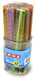 Arda Righelli 15Cm Colori Assortiti-Barattolo da 50 Pezzi Disegno Tecnico, Multicolore, 8003438002822