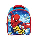 ARDITEX Zaino per bambini Spiderman Licenza Ufficiale Marvel per la scuola e l'asilo - 28x23x10cm - colore blu e rosso ...