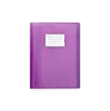 Arpan Flexicover - Portalistini con 62 tasche, formato A4, con copertina flessibile, colore: Blu/Rosa/Nero/Rosso/Viola