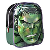 Artesania Cerda Premium, Zaino Per Bambini 3D Avengers Hulk 25 X 31 10 Cm E Ragazzi, Verde (Green), centimeters
