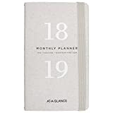 at-a-glance Monthly Pocket planner, January 2018 – December 2019, 3 – 5/20,3 cm x 6 – 1/20,3 cm Gray