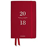 at-a-glance Weekly/Monthly planner, gennaio 2018 – gennaio 2019, 5 – 3/10,2 cm x 8 – 1/5,1 cm Signature Collection, rosso (YP20010)