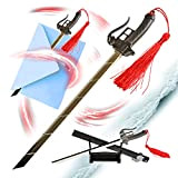 Attack on Titan - Tagliacarte a forma di spada con fodero e supporto, in miniatura, in acciaio inox, regalo per ...