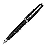 Aurora Style – Penna stilografica resina nera e finiture cromate – E12 N – M