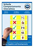 Autism Supplies and Developments- Scheda Comportamento Interattivo Visivo Plastica, Colore Blu, INT_IT