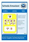 Autism Supplies and Developments- Scheda Emozione Visiva in Plastica, EB_IT