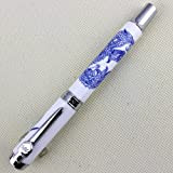 Avanzata Jinhao 950 roller penna blu e bianco porcellana drago vero ceramica