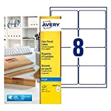 Avery Clear Address Label - Inkjet - J8565