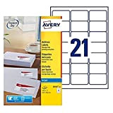 Avery J8160-25 etiqueta de impresora Blanco