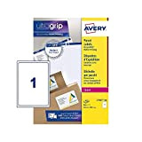 Avery L7167-500 - Etichette per indirizzo, per stampante laser, 1 per foglio, 199,6 x 289,1 mm, 500 pezzi, colore: Bianco
