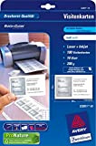 Avery Zweckform - Biglietti da visita da stampare, adatti per stampanti a getto d'inchiostro o laser, grammatura: 200 g/m², formato ...