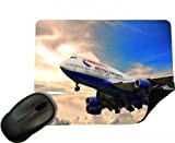 Aviation Boeing 747 British Airways Jumbo Jet - Mouse Mat/Pad - By Eclipse Gift Ideas