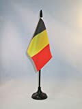 AZ FLAG Bandiera da Tavolo Belgio 15x10cm - Piccola BANDIERINA Belga 10 x 15 cm