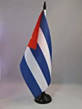 AZ FLAG Bandiera da Tavolo Cuba 21x14cm - Piccola BANDIERINA Cubana 14 x 21 cm