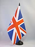 AZ FLAG Bandiera da Tavolo Regno Unito 21x14cm - Piccola BANDIERINA Britannica – Inglese – UK 14 x 21 cm