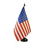 AZ FLAG Bandiera da Tavolo Stati Uniti 21x14cm - Piccola BANDIERINA Americana – USA 14 x 21 cm