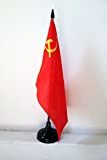 AZ FLAG Bandiera da Tavolo URSS 21x14cm - Piccola BANDIERINA Rossa Comunista - Russia 14 x 21 cm