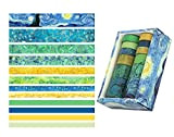 Azatemgo-Washi Tape Set 12 pz Washi Tape Set Van Gogh cielo stellato per artigianato, bambini, scrapbooking, diario, fai da te, ...