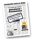 B3AL Biglietto Auguri Pensione Uomo Giornale Originale e Simpatico Maxi Formato Pensionato