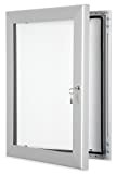 Bacheca esterna con serratura A1 (8 x A4) con guarnizione impermeabile per uso esterno o interno