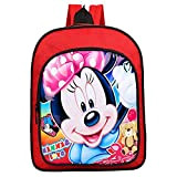 BAIBEI Minnie Zainetto Bambina, con sacchetto per la merenda, per scuola e viaggi, Zaino Minnie (31*25*9cm)