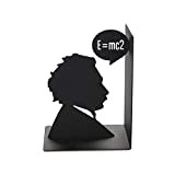 Balvi Fermalibri Einstein Colore Nero Decorativi Bookend la Figura iconica di Albert Einstein Ferro 1