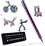 Bambebe Penna Magnetica, Penna a sfera magnetica per alleviare lo stress, Penna del Giocattolo Creativo, Decompressione in Metallo Fidget Pen, ...