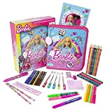 Barbie Colora il tuo astuccio con diario, 4 pennarelli a cambio colore, 5 penne gel e 15,2 cm, set di ...