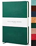Beechmore Books: Taccuino a Righe, Formato A5, copertina rigida, carta spessa di color avorio (120 gsm) - Verde