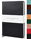Beechmore Books: Taccuino a Righe, Formato A5, copertina rigida, carta spessa di color avorio (120 gsm) - Nero