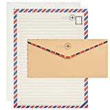 Belle Vous Carta Da Lettere Vintage (Confezione da 96) - 48 Fogli Premium Formato Lettera, 48 Buste Lettere - Set ...