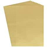 Belle Vous Fogli A4 Colorati Dorati (50 Fogli Colorati A4) - 28 x 21 cm, Carta Perlata Cartoncino Oro 120 ...