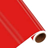 BELLE VOUS Rotolo Pellicola Adesiva Rosso - Pellicola Wrapping 3 m x 30 cm- Pellicola Adesiva Mobili, Arte ed Artigianato, ...