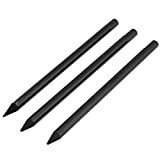 BELOF Charcoal Pencil, Woodless Pencil Charcoal Drawing Pencil, Full Charcoal Woodless Artist Pencil for Drawing Sketching ing Stationery Black(3Pcs)