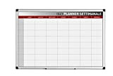 Bi-Office GA03266170 - Planner Settimanale Magnetico, 90 x 60 cm, Bianco
