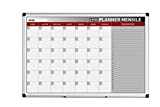 Bi-Office Planner Mensile In Italiano, Lavagna Magnetica Per Planning Mensile Cancellabile A Secco, 90 x 60 cm