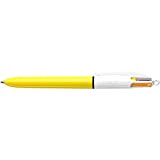 BIC – 1 penna a 4 colori Sun – punta media 1 mm – (viola + rosa + arancione + ...