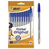 BIC 830863 Stick Ballpoint Pen blu 10pieza (S) – Penna, Stick Ballpoint Pen, Blu, Trasparente, 1 mm, 0,4 mm, medio)