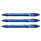 BIC Gelocity Quick Dry - Set di 3 penne a inchiostro gel a punta media blu