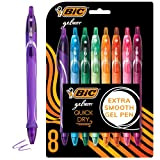 BIC RGLCGAP81AST Gel-ocity Quick Dry Retractable Gel Pen, 0.7mm, Assorted Ink/Barrel, 8/Pack