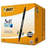 BIC Soft Feel Clic Grip, Penne a Sfera a Scatto, Punta media (1.0mm), Colore Nero, Confezione da 36 Unità, Cancelleria ...