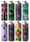 BIC Special Edition Prismatic Series Lighters, Set of 8 Lighters