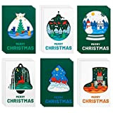Biglietti di Natale, 24 Biglietti Auguri Natale con Buste e Adesivi, Cartoline di Natale, Biglietti Natale Bambini, Regalo Natale Cartoline, ...