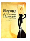 Biglietto d'auguri vintage "Elegant Beauty"