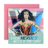 Biglietto di compleanno di Hallmark - Wonder Woman Cartoon Style Design, multicolore