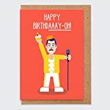 Biglietto di compleanno divertente per gli uomini – For Him – Happy BirthdAY-OH – Freddie Mercury – Biglietto di compleanno ...