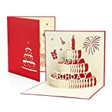 Biglietto di Compleanno Pop-up Cards WISHDREAM Biglietto d'auguri 3D, Per il Giorno Degli Insegnanti, Compleanno, Biglietto Auguri Natale Biglietto Festa ...