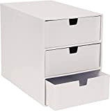 Bigso Box of Sweden Cassettiera da scrivania per documenti e materiale da ufficio – Organizer scrivania con 3 cassetti – ...