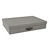 Bigso Box of Sweden Portadocumenti scrivania per fogli formato A3 - Portadocumenti ufficio con coperchio e maniglia - Organizer portadocumenti ...