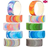 Bigxin 10 Rotoli Washi Tapes Set di Nastro Adesivo a Punti Washi Adesivi di Carta Colorata Set Adesivi Rotondi Multicolori ...